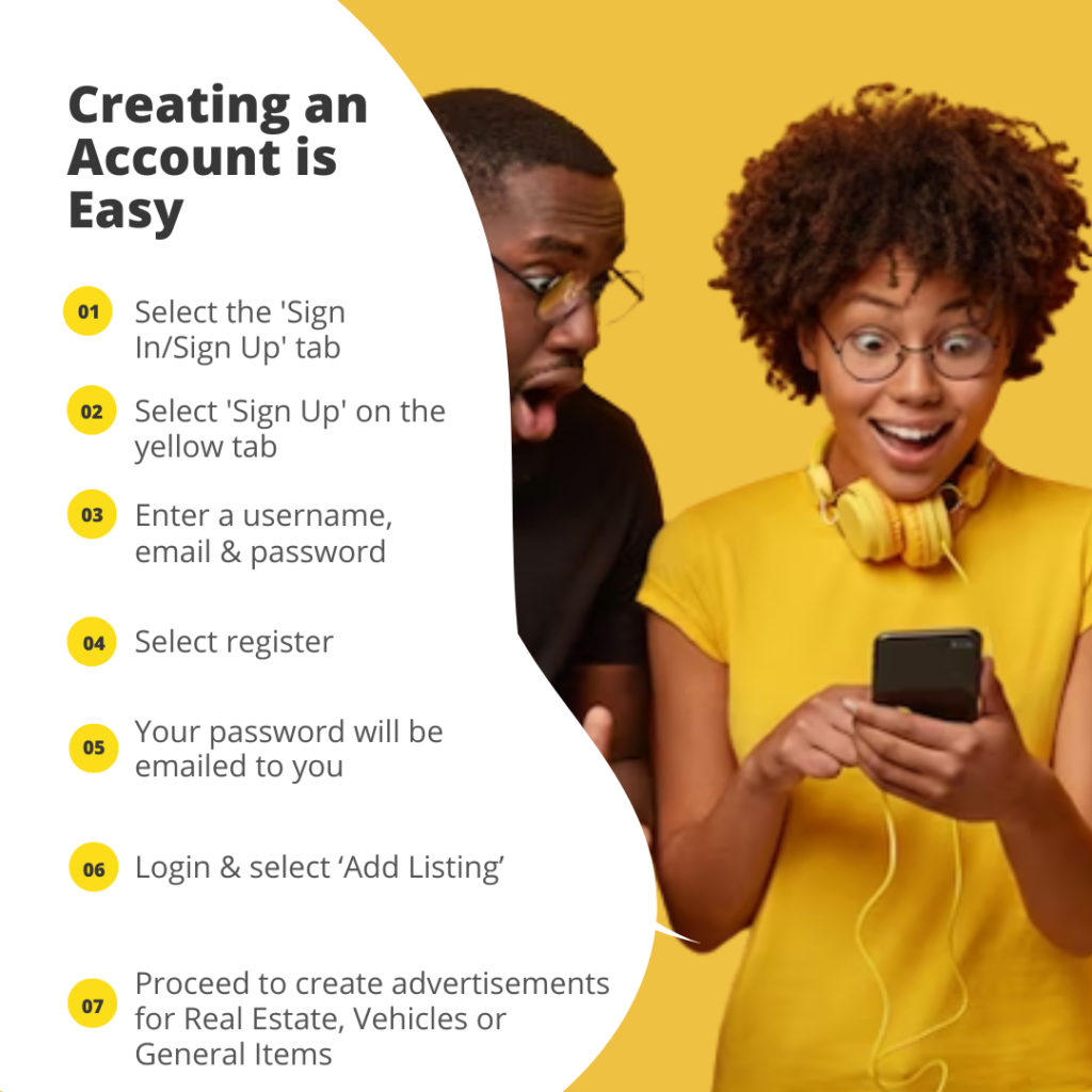 Steps to create an account